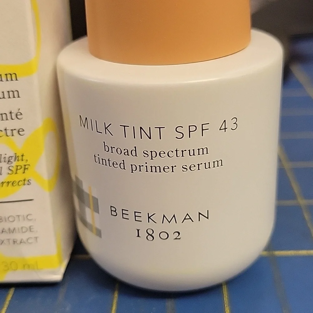 Beekman 1802 Milk Tint SPF 43 Primer with Tan New In Box 30ml